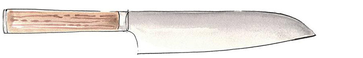 Японские ножи: сантоку