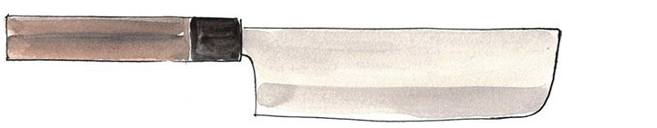 Японські ножі: накірі