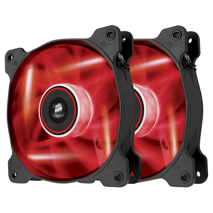 Кулер CORSAIR Air AF120 LED Quiet Edition Red Twin Pack (CO-9050016-RLED)