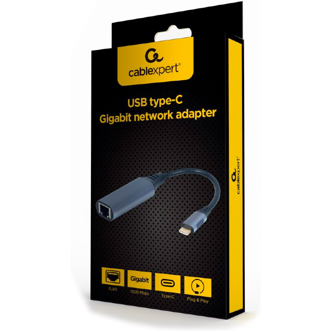Мережева карта CABLEXPERT USB-C Gigabit Network Adapter (A-USB3C-LAN-01)