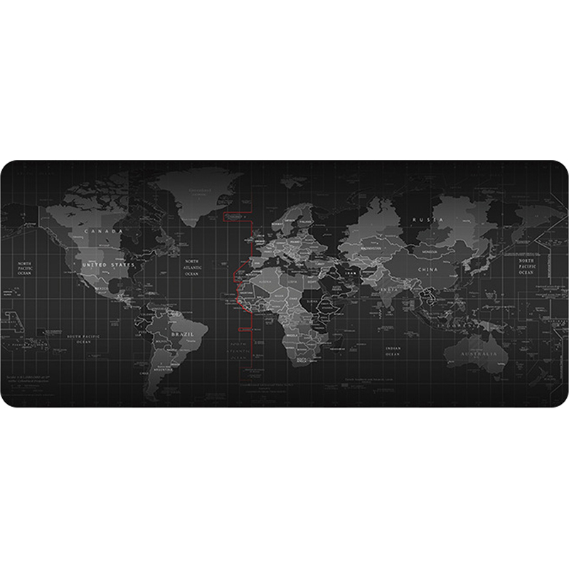 Килимок для миші VOLTRONIC Карта Світу 300x250 Black (YT-MWM/BL)