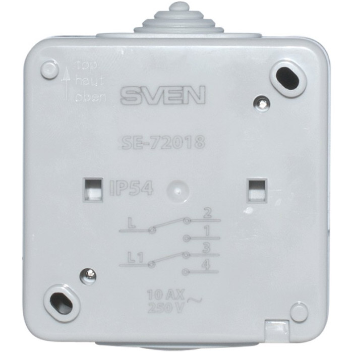 Выключатель двойной проходной SVEN Storm SE-72018 Gray