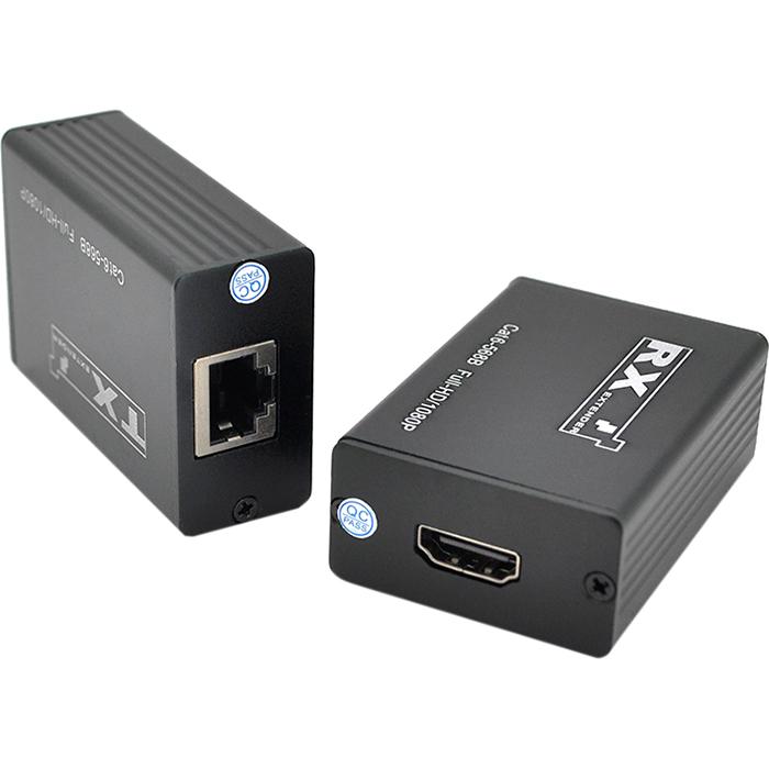 Удлинитель HDMI по витой паре VOLTRONIC до 30м, 1080P, USB Management Black (YT-SCPE HDM-30M1080P)