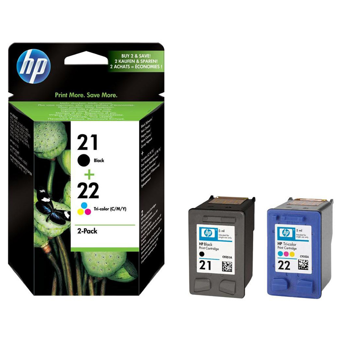 Картридж HP 21/22 2-pack Black+Color (SD367AE)