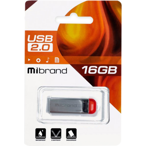 Флешка MIBRAND Falcon 16GB Red (MI2.0/FA16U7R)