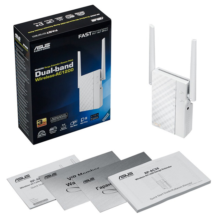 Wi-Fi репітер ASUS RP-AC56 (90IG01P0-BO3R00)