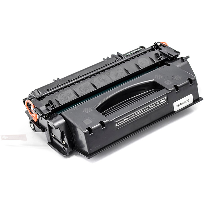 Тонер-картридж POWERPLANT для HP LaserJet P2014, Canon LBP3310 (Q7553X) Black з чіпом (PP-Q7553X)