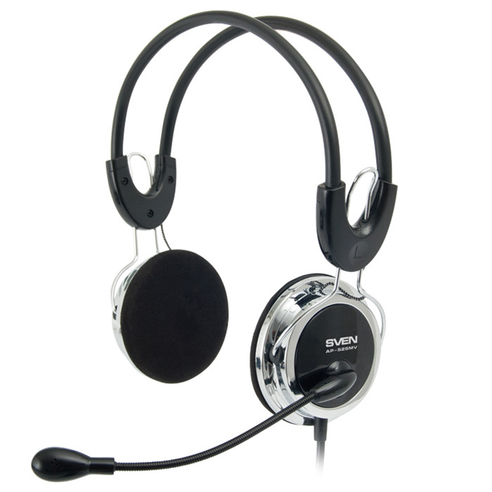 Навушники SVEN AP-525MV Black/Silver (00850146)