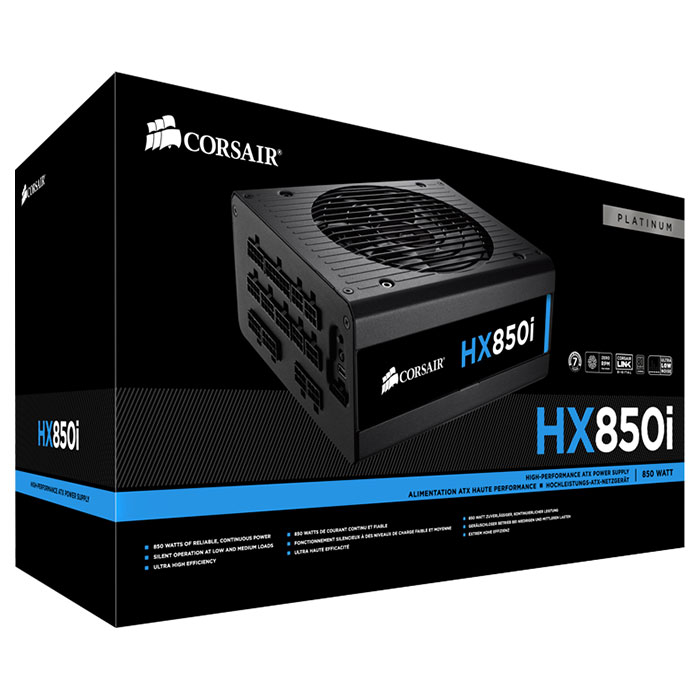 Блок питания 850W CORSAIR HX850i (CP-9020073-EU)