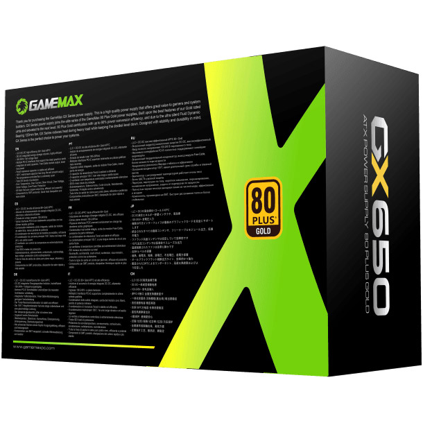 Блок живлення 650W GAMEMAX GX-650