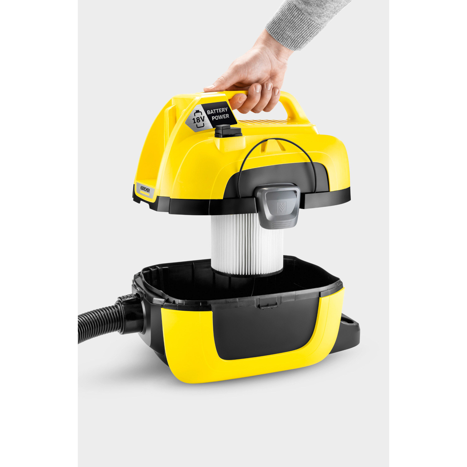 Пилосос господарський KARCHER WD 1 Compact Battery Solo без АКБ (1.198-300.0)