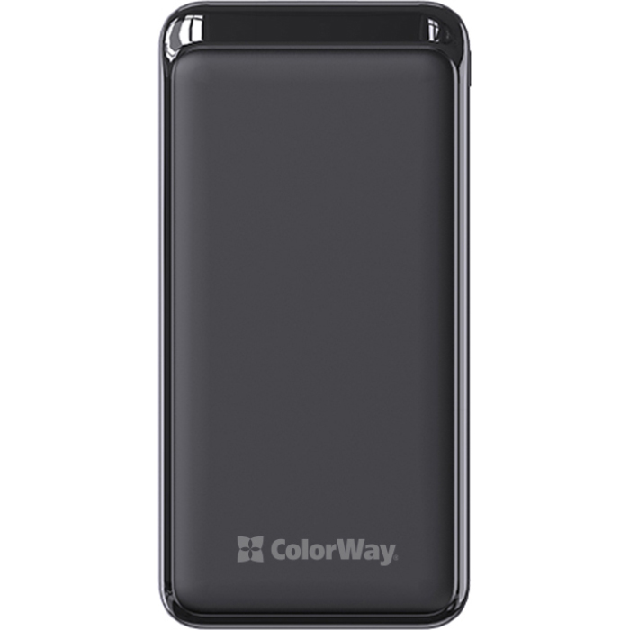 Повербанк COLORWAY Slim 20000mAh Black (CW-PB200LPG3BK-PD)