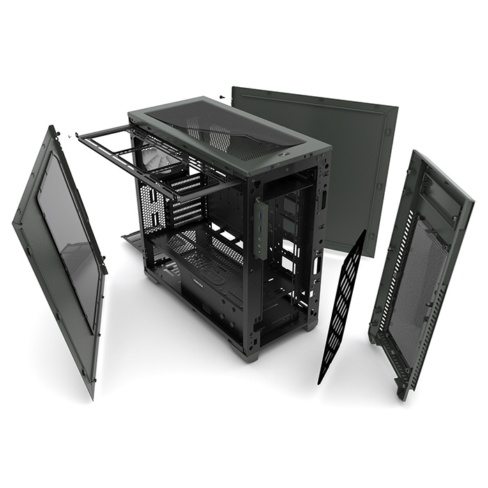 Корпус PHANTEKS Enthoo Pro M Titanium Green (PH-ES515P_TG)