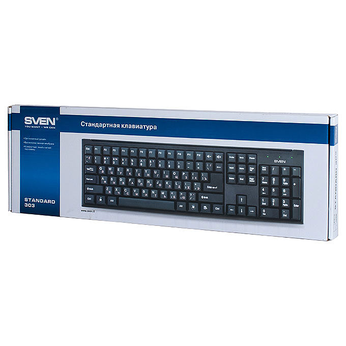 Клавиатура SVEN Standard 303 Black (00600154)