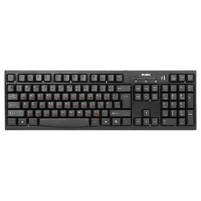 Клавіатура SVEN Standard 304 Black (00600176)