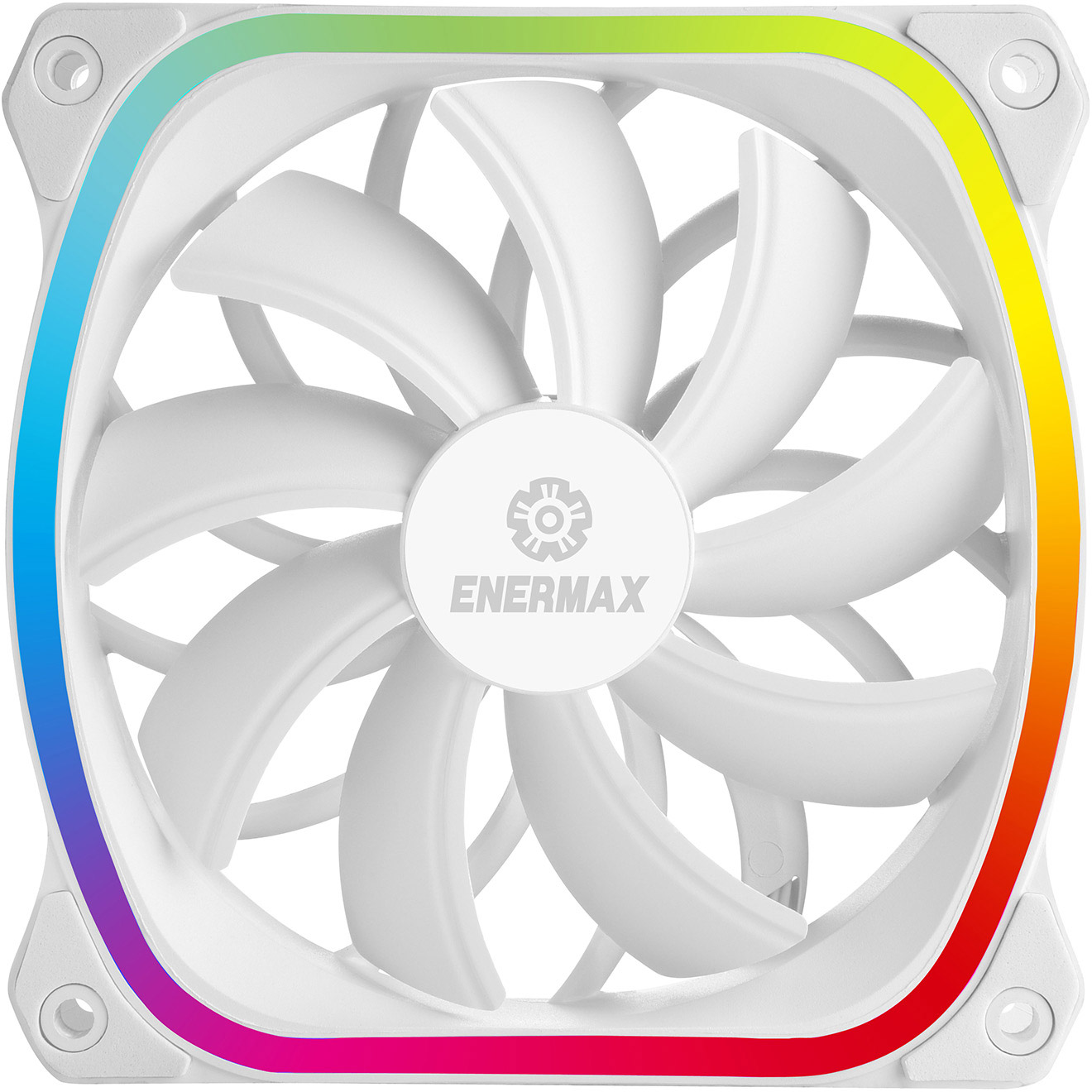 Комплект вентиляторов ENERMAX SquA RGB 120mm PWM White 3-Pack (UCSQARGB12P-W-BP3)