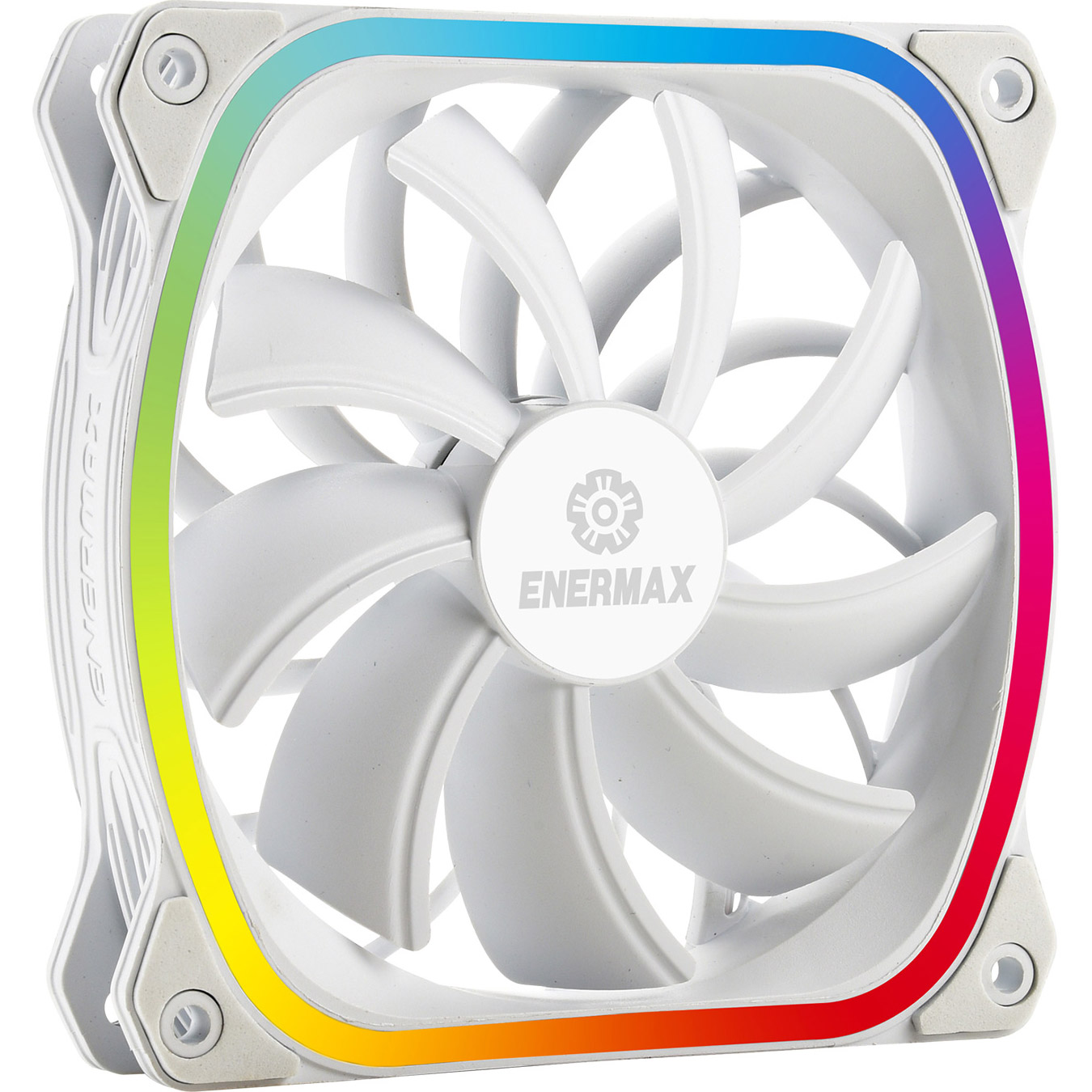 Комплект вентиляторов ENERMAX SquA RGB 120mm PWM White 3-Pack (UCSQARGB12P-W-BP3)