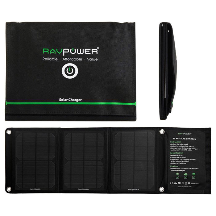 RAVPOWER RP-SC02 15W Solar Charger