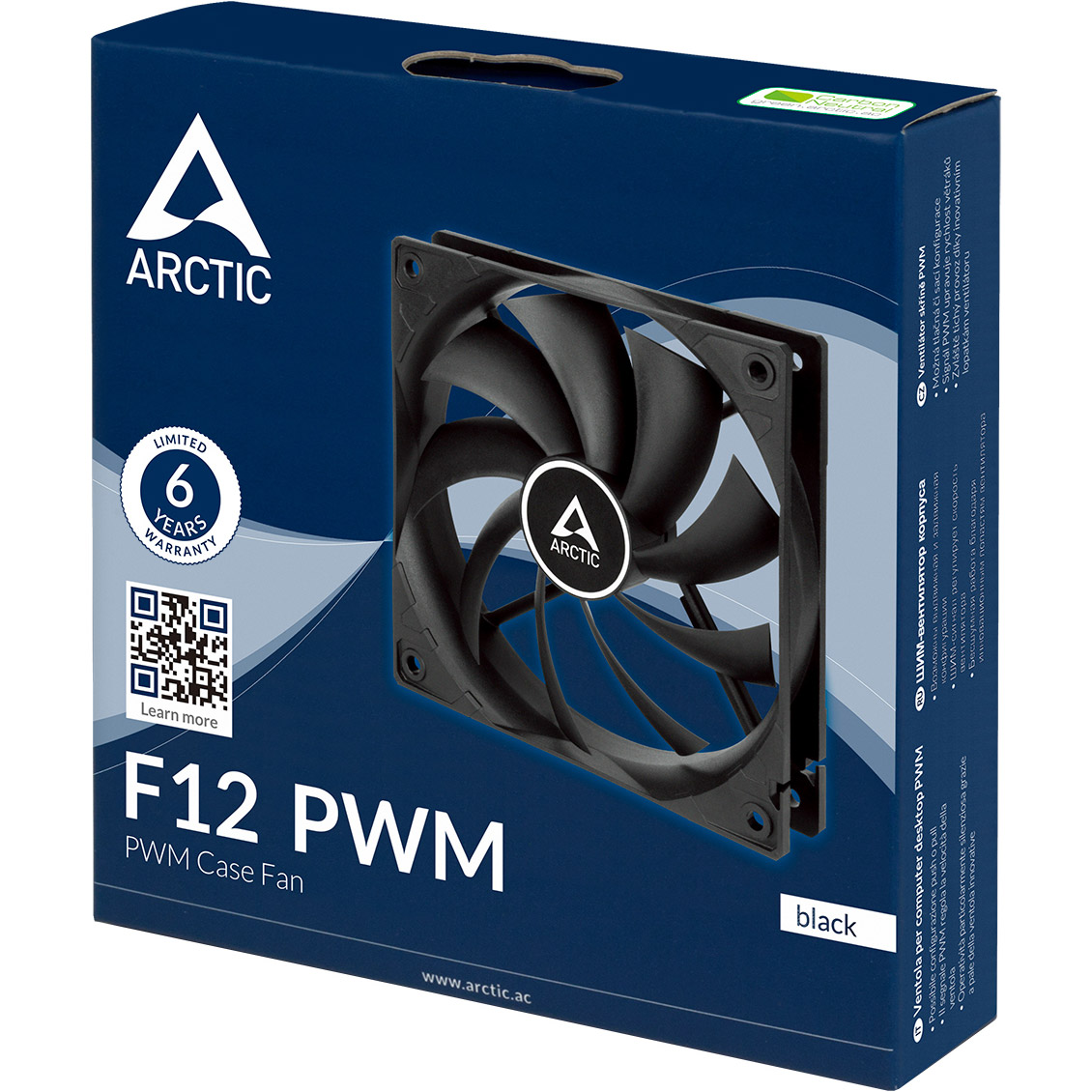 Вентилятор ARCTIC F12 PWM Black (ACFAN00203A)