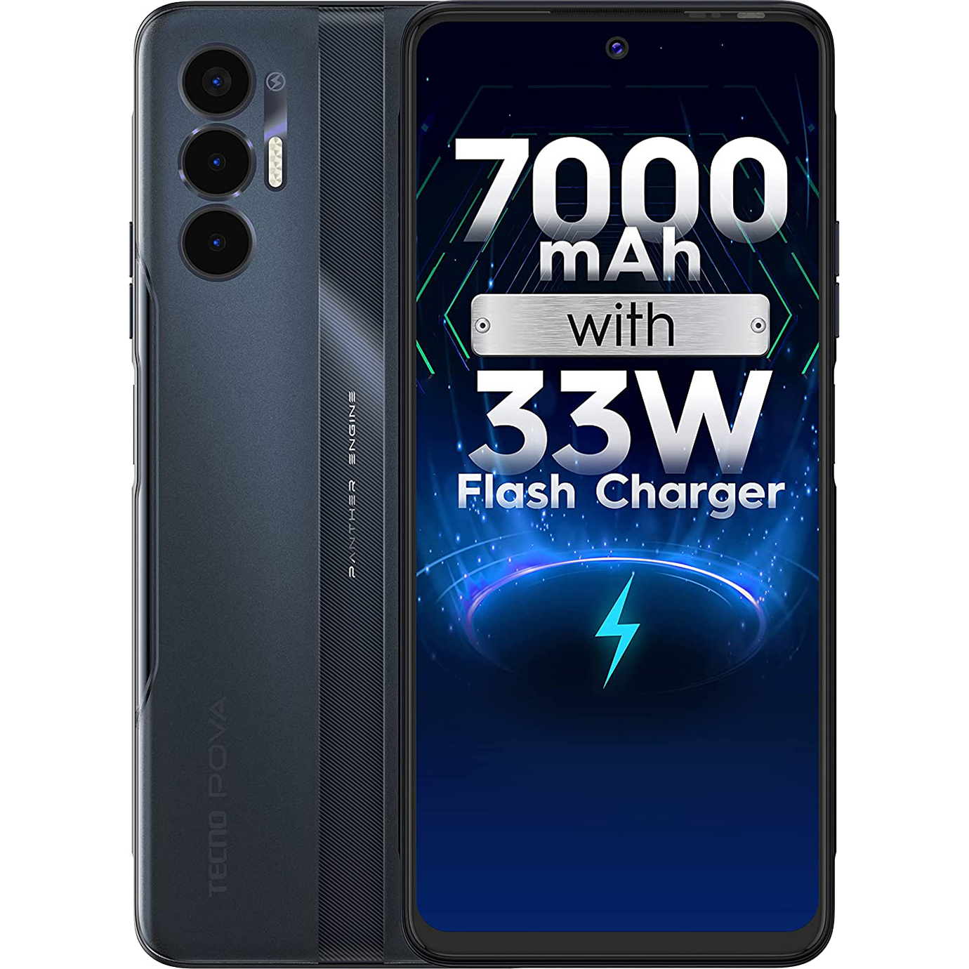 Смартфон TECNO Pova 3 6/128GB Eco Black