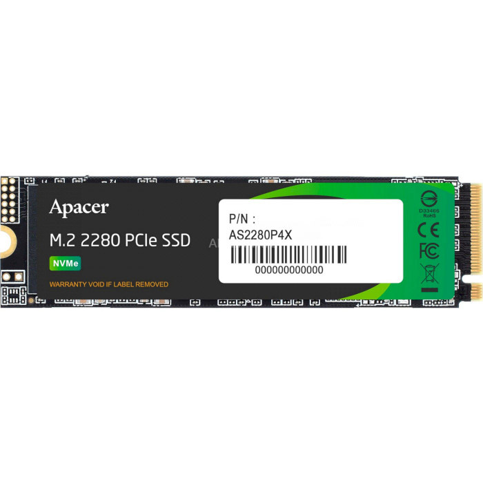 SSD диск APACER AS2280P4X 2TB M.2 NVMe (AP2TBAS2280P4X-1)