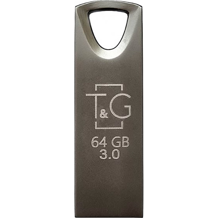 Флешка T&G 117 Metal Series 64GB USB3.0 Black (TG117BK-64G)