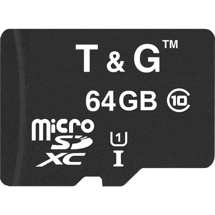 Карта памяти T&G microSDXC 64GB UHS-I Class 10 (TG-64GBSDCL10-00)
