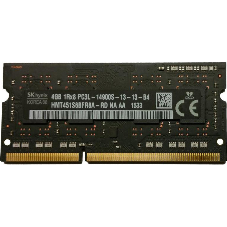 Модуль пам'яті HYNIX SO-DIMM DDR3L 1866MHz 4GB (HMT451S6BFR8A-RD)