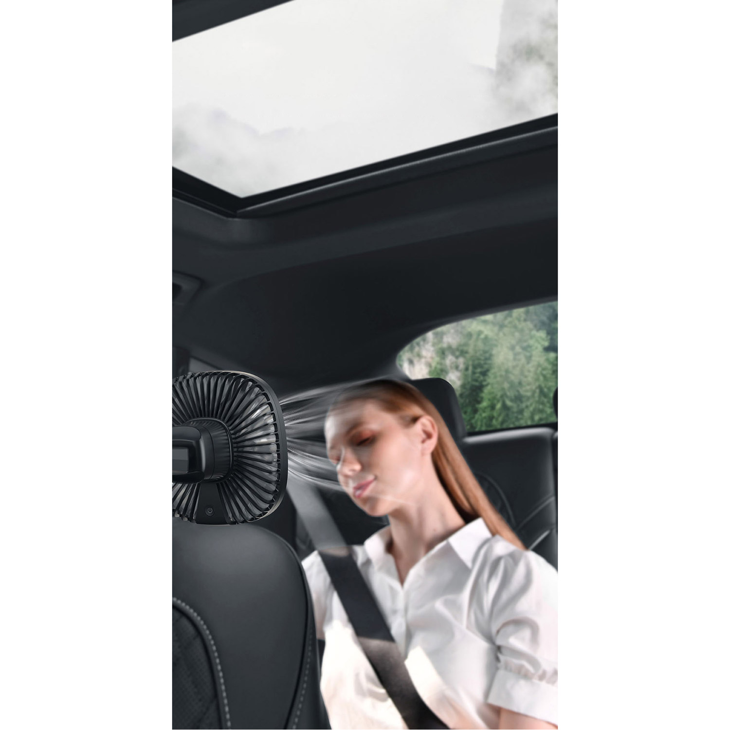 Автомобильный вентилятор BASEUS Seat Fan Green (CXZR-06)