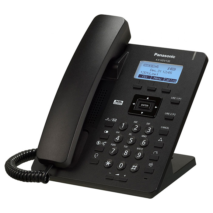 IP-телефон PANASONIC KX-HDV130 Black