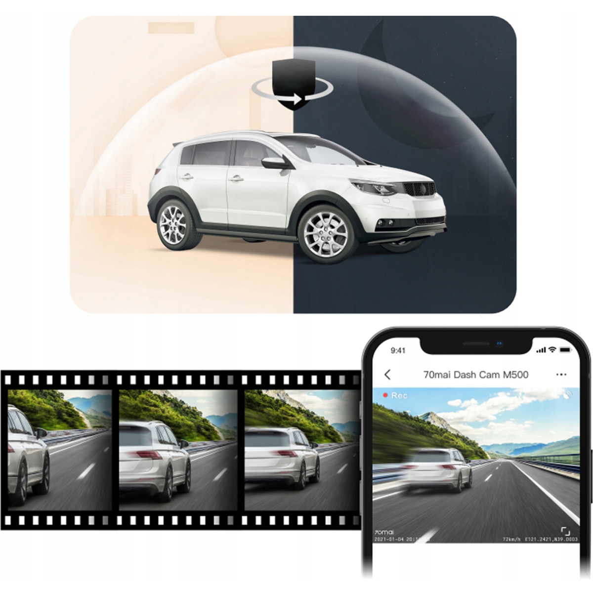 Автомобільний відеореєстратор XIAOMI 70MAI Dash Cam M500 32GB
