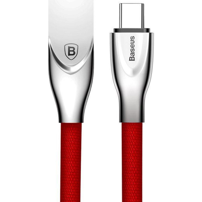 Кабель BASEUS Zinc Fabric Cloth Weaving Cable USB for Type-C 1м Red (CATXN-09)