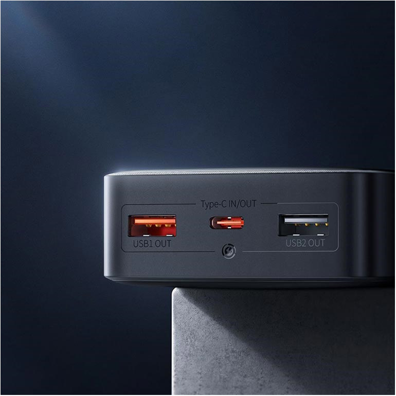Повербанк BASEUS Bipow Digital Display Fast Charge25W 20000mAh Black (PPBD020301)