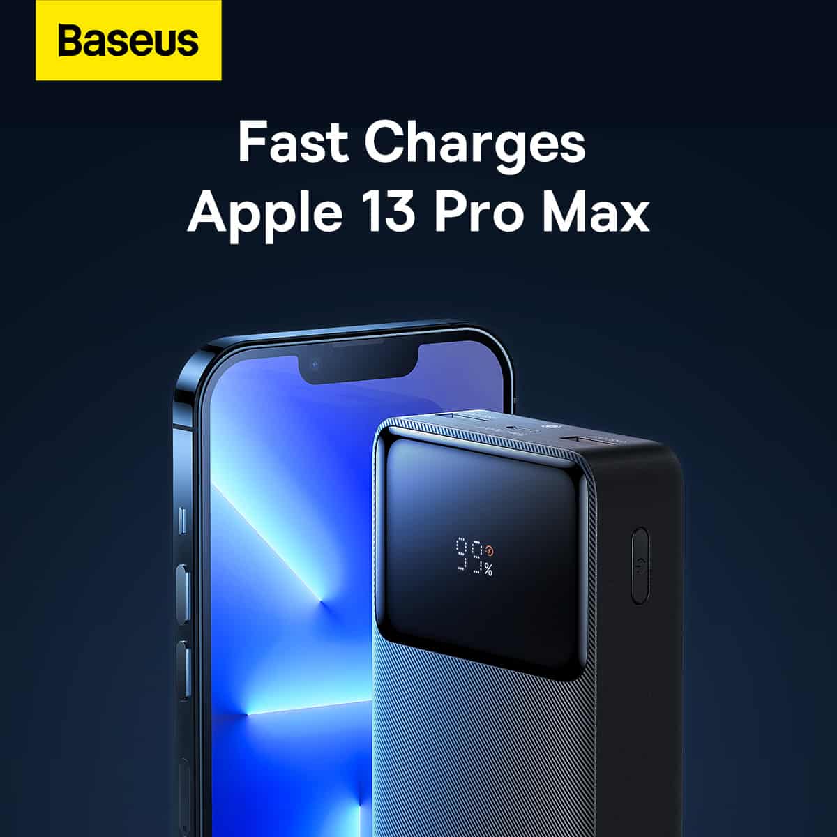 Повербанк BASEUS Bipow Digital Display Fast Charge25W 20000mAh Black (PPBD020301)