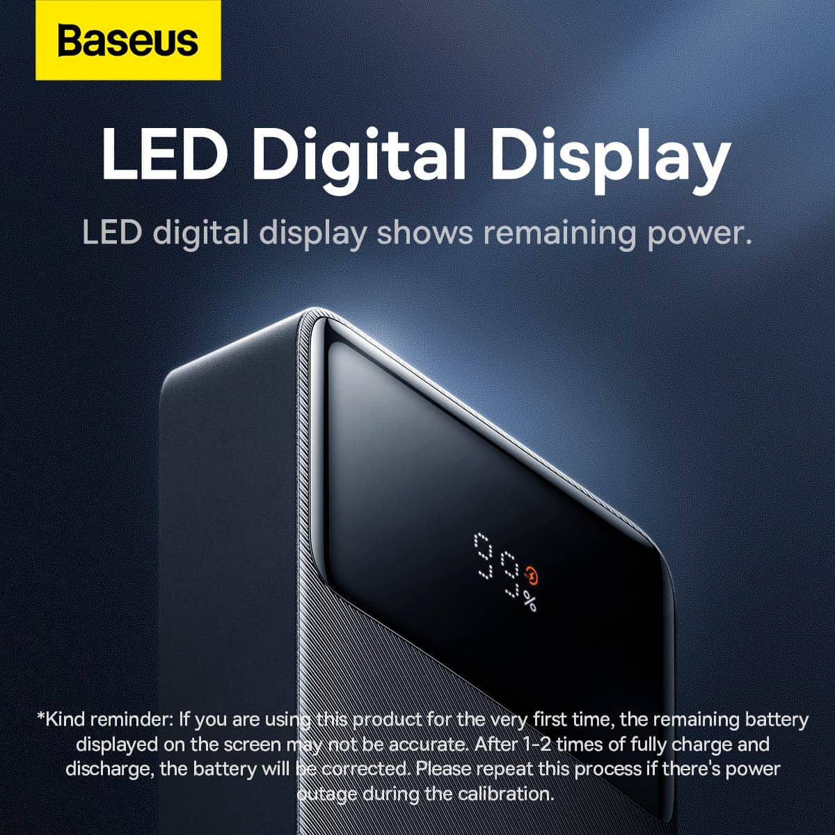 Повербанк BASEUS Bipow Digital Display Fast Charge25W 20000mAh Black (PPBD020301)
