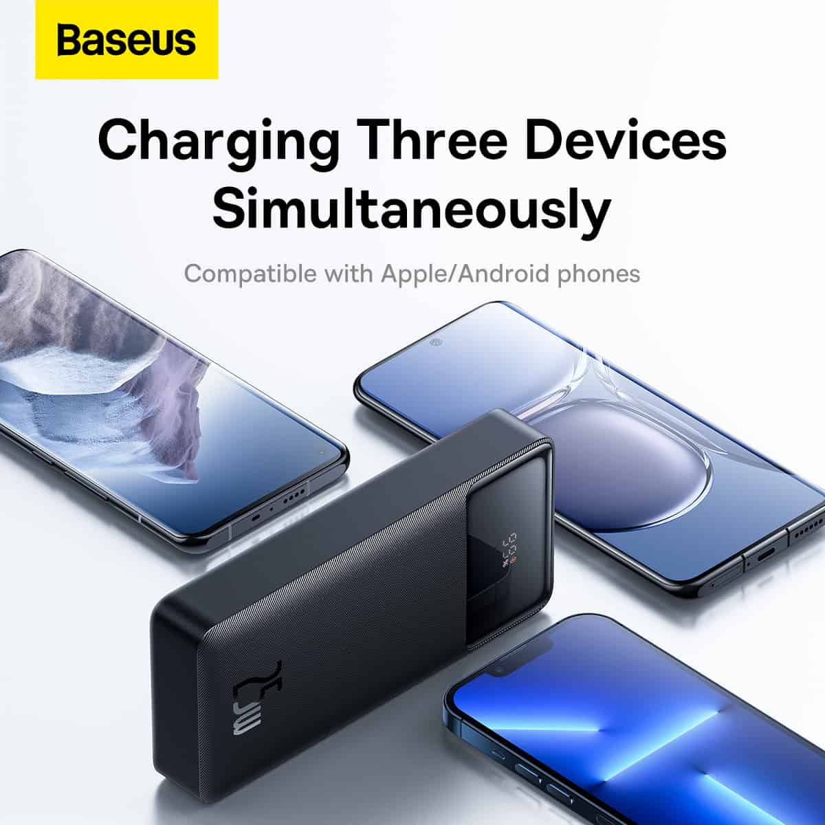 Повербанк BASEUS Bipow Digital Display Fast Charge25W 20000mAh Black (PPBD020301)