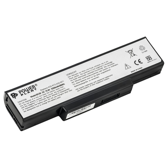 Аккумулятор POWERPLANT для ноутбуков Asus A72 A73 10.8V/5200mAh/56Wh (NB00000016)