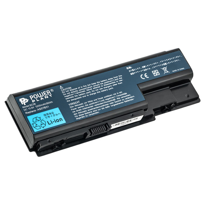 Акумулятор POWERPLANT для ноутбуків Acer Aspire 5230 10.8V/5200mAh/56Wh (NB00000146)