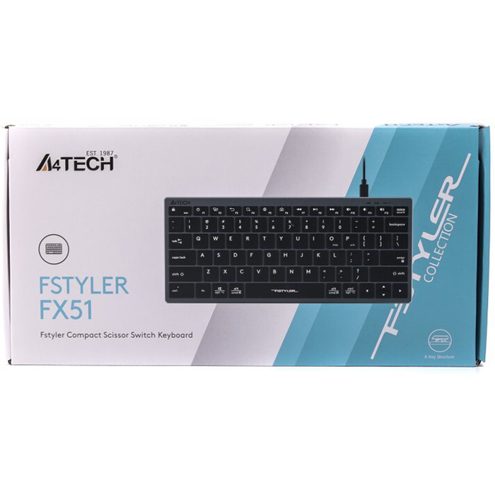 Клавиатура A4TECH Fstyler FX51 Gray