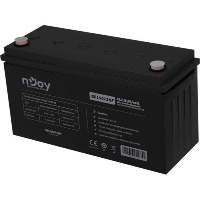 Аккумуляторная батарея NJOY GE15012KF (12В, 150Ач) (BTVGCLTODHLKFCN01B)