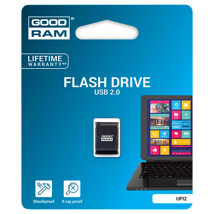 Флэшка GOODRAM UPI2 16GB USB2.0 Black (UPI2-0160K0R11)