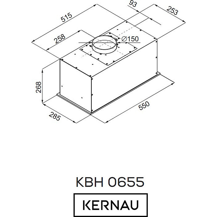 Вытяжка KERNAU KBH 0655 B GESTURE