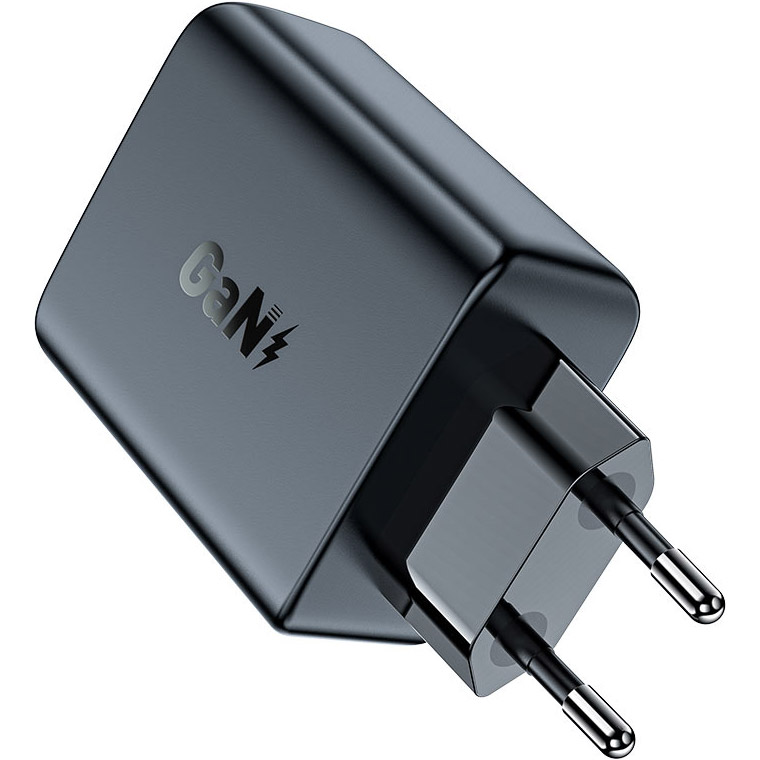 Зарядний пристрій ACEFAST A29 Fast Charge Wall Charger GaN PD50W (2xUSB-C) Black