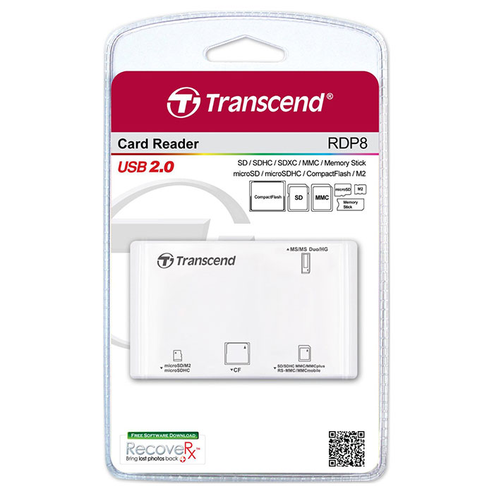 Кардрідер TRANSCEND RDP8 White (TS-RDP8W)