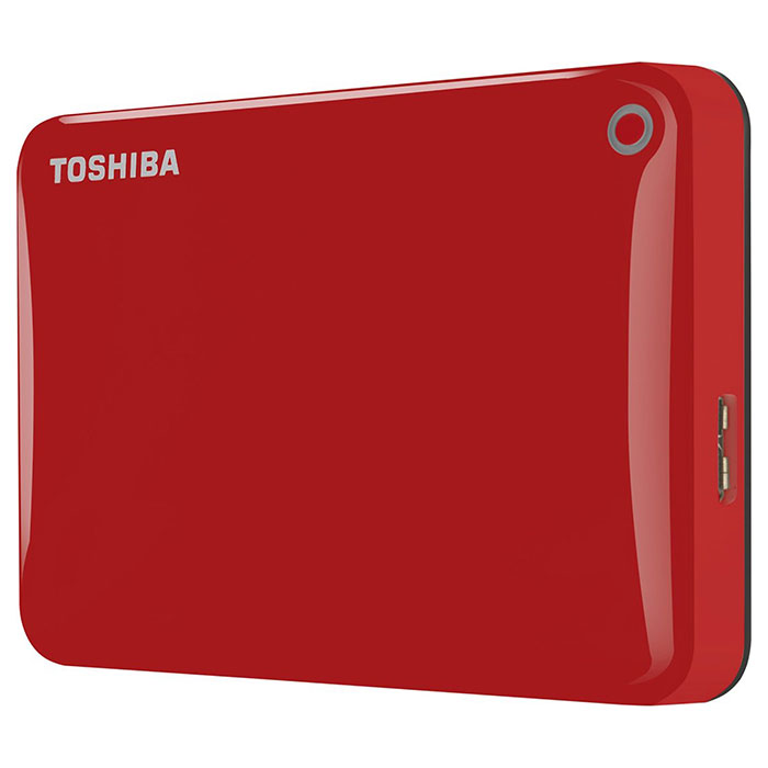 Портативний жорсткий диск TOSHIBA Canvio Connect II 2TB USB3.0 Red (HDTC820ER3CA)