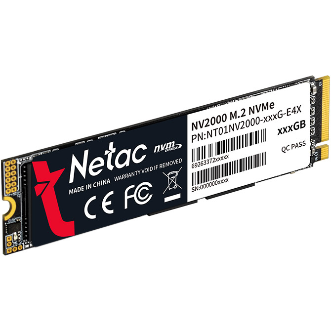 SSD диск NETAC NV2000 256GB M.2 NVMe (NT01NV2000-256-E4X)