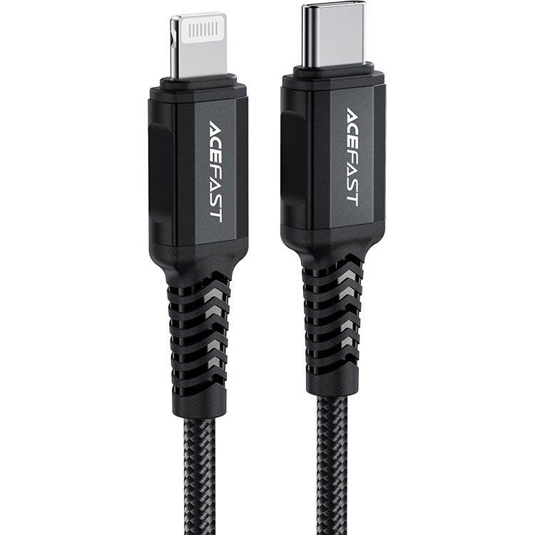Кабель ACEFAST C4-01 USB-C to Lightning Charging Data Cable 1.8м Black
