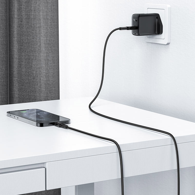 Кабель ACEFAST C4-01 USB-C to Lightning Charging Data Cable 1.8м Black