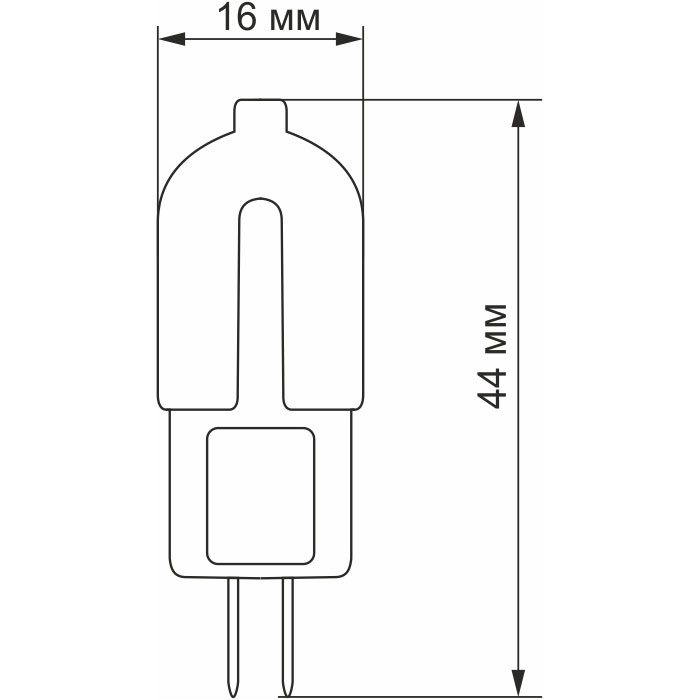 Лампочка LED VIDEX G4 2W 4100K 12V (VL-G4C-02124)