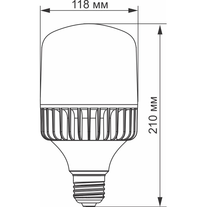 Лампочка LED VIDEX A118 E27 50W 5000K 220V (VL-A118-50275)